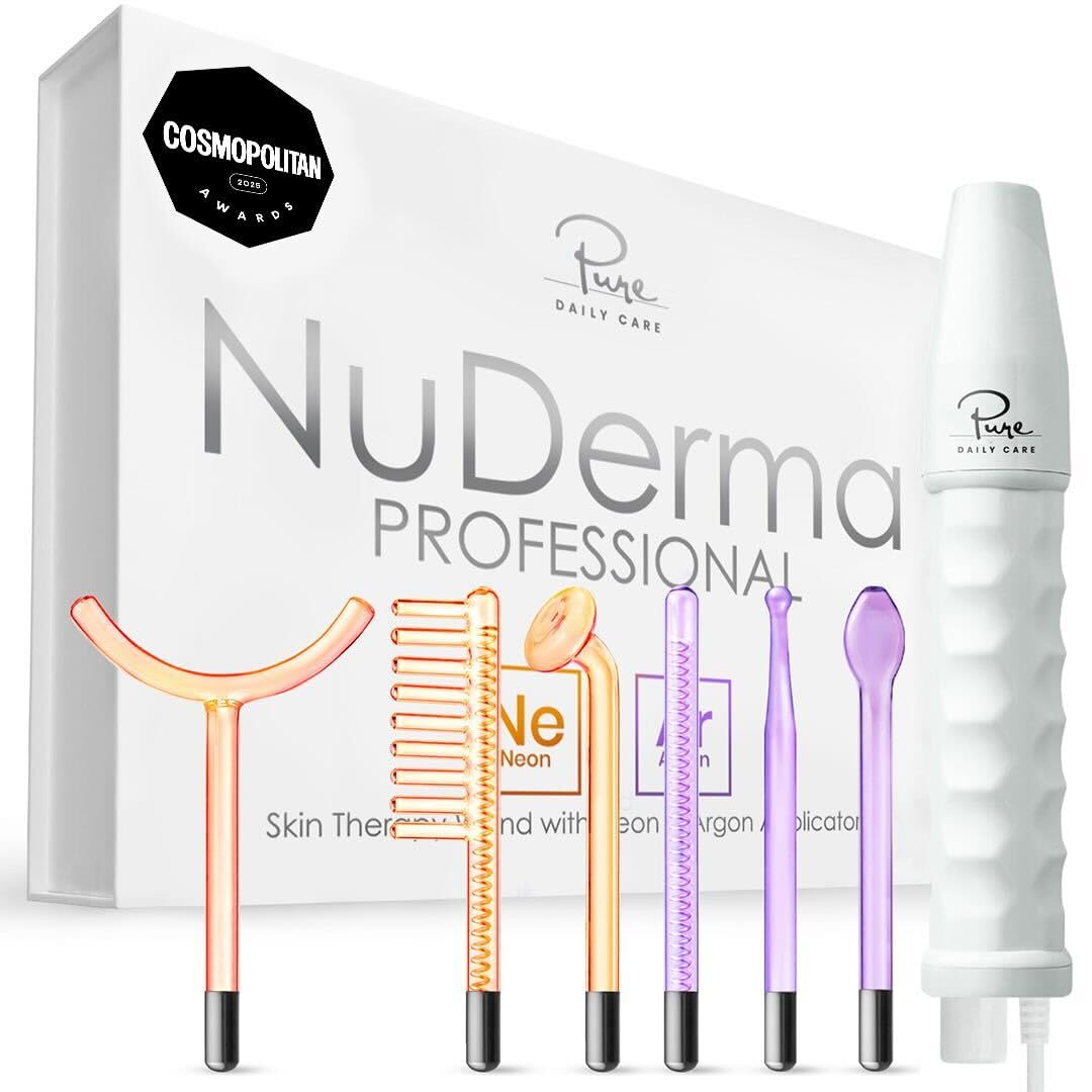 Pure Daily Care NuDerma vista frontal del dispositivo, práctico y portátil