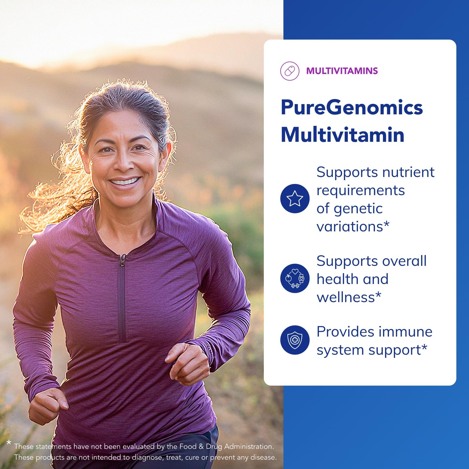 Pure Encapsulations etiqueta en primer plano listando ingredientes y beneficios