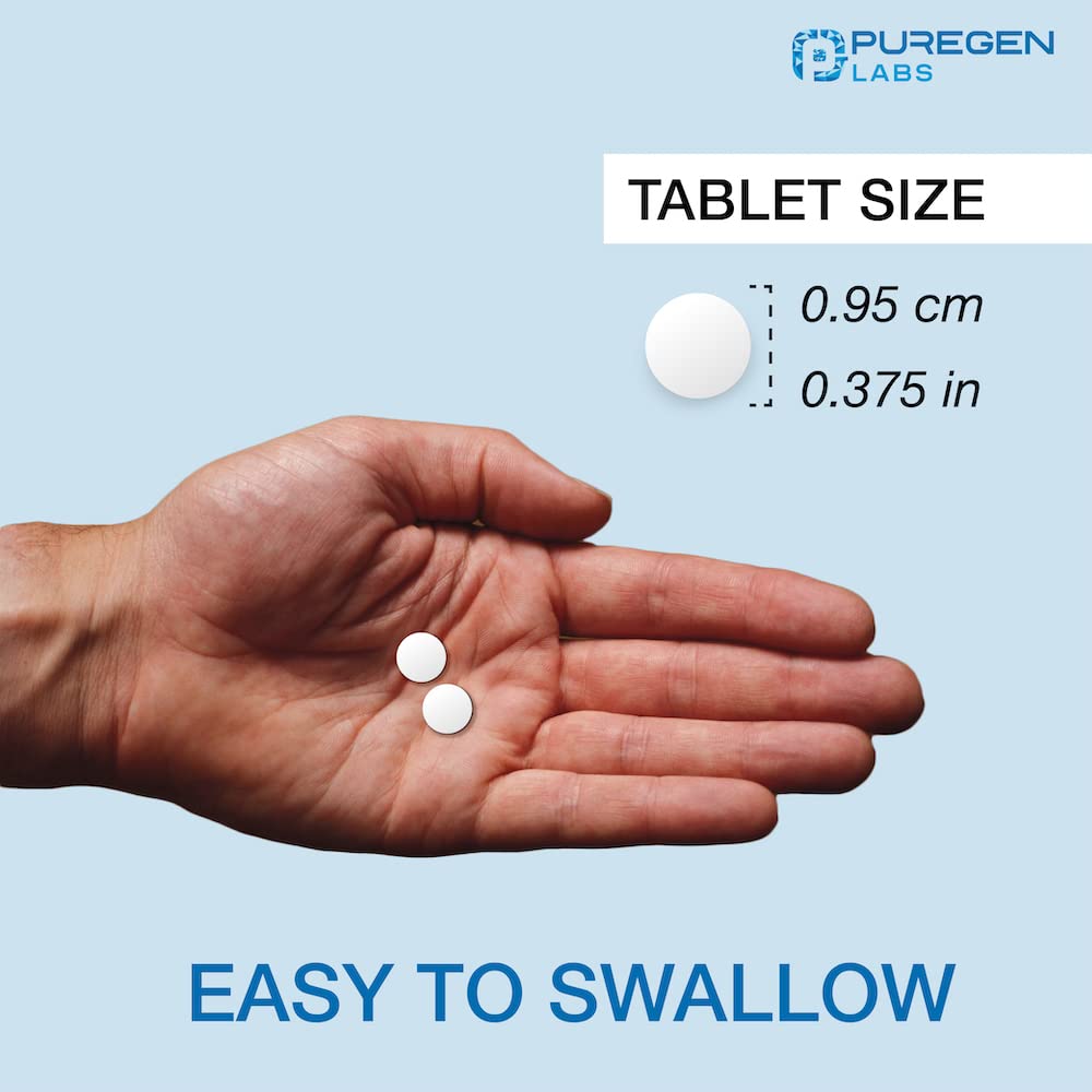 P Puregen Labs retail packaging box showing 360-tablet economy bottle