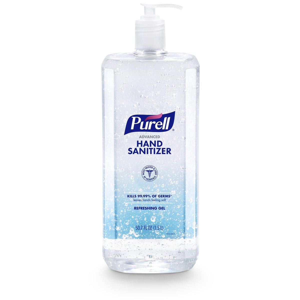 Purell botella frontal 1.5 L mostrando diseño y formato práctico