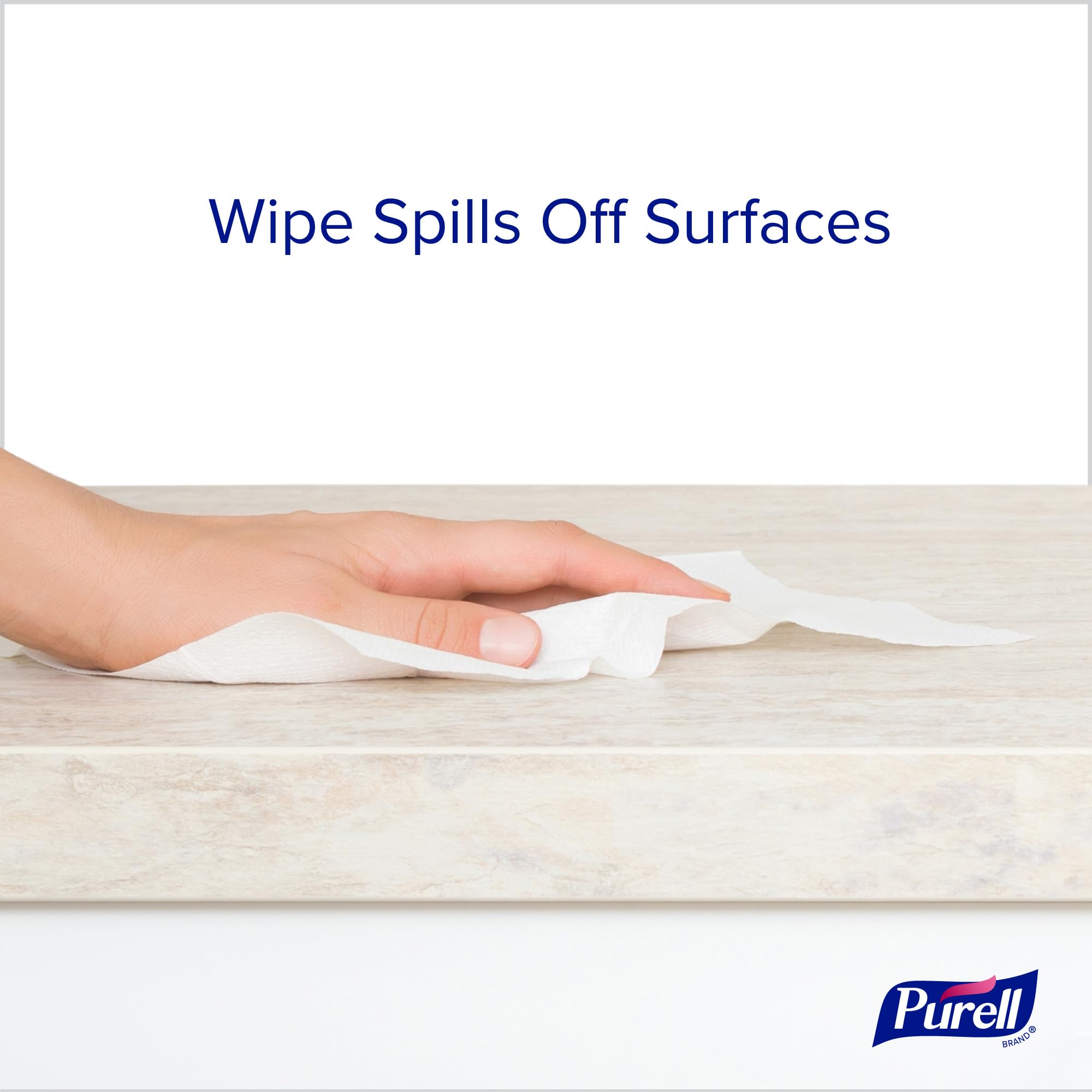 Purell paquete en bolso para comparar tamaño y portabilidad