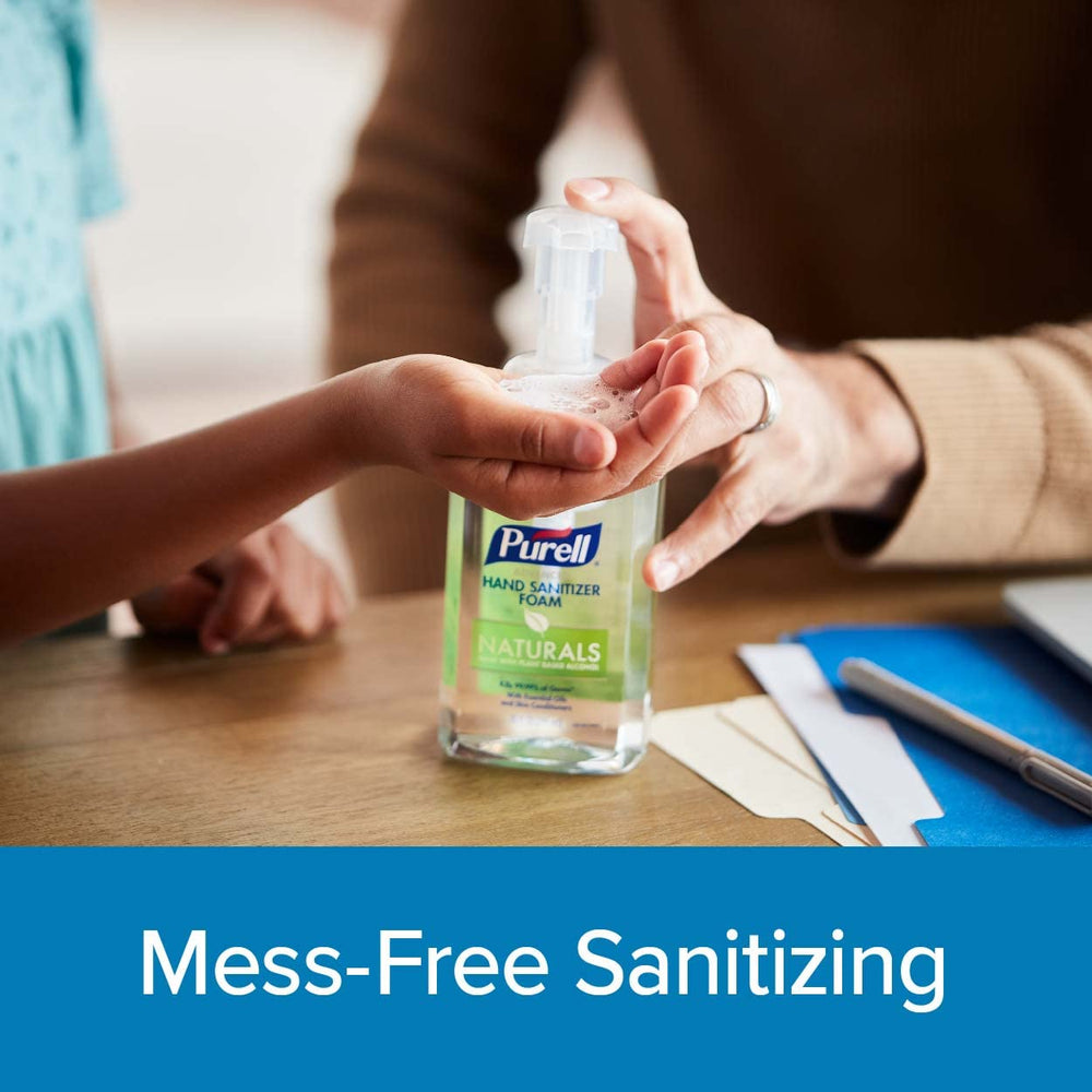 Purell textura de espuma espesa que cubre manos rápidamente