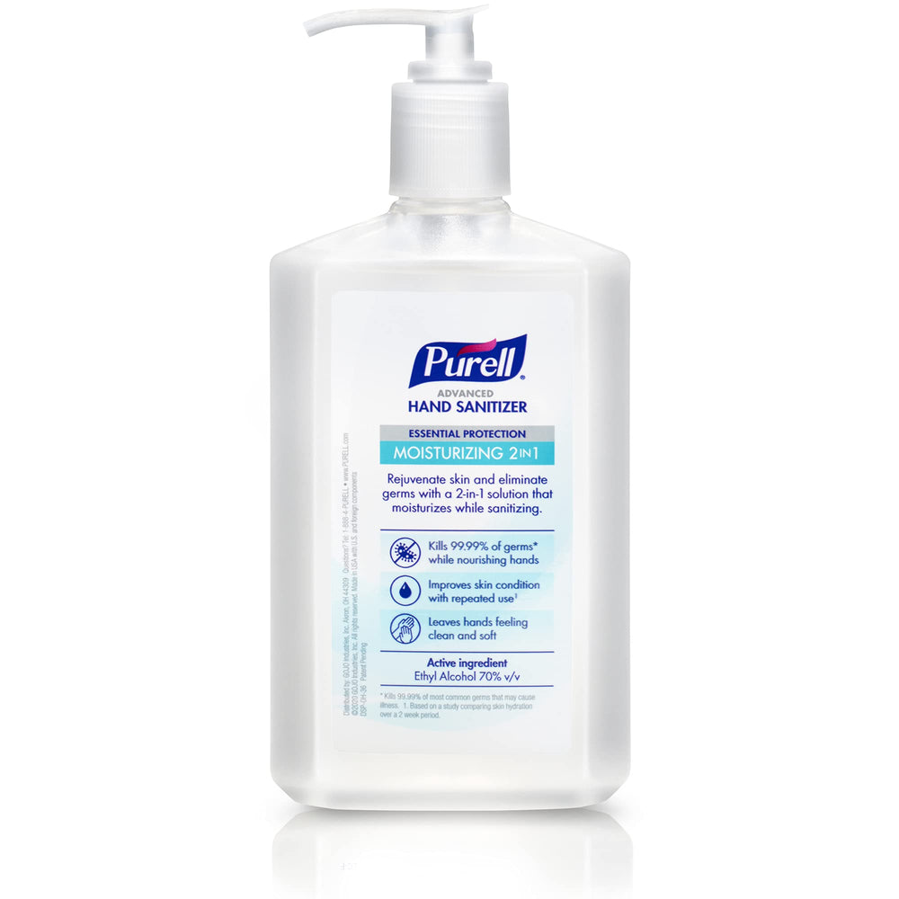 Purell textura de gel cercana demostrando hidratación sin residuo