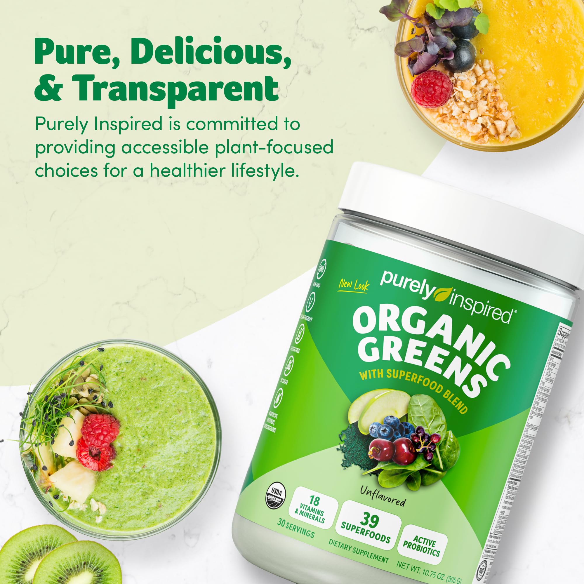 Purely Inspired en cocina con recetas saludables, complemento nutritivo diario