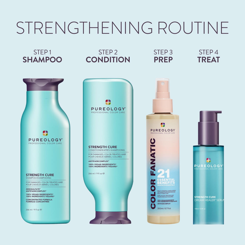Pureology sello vegano y libre de sulfatos, beneficio: opción consciente y segura