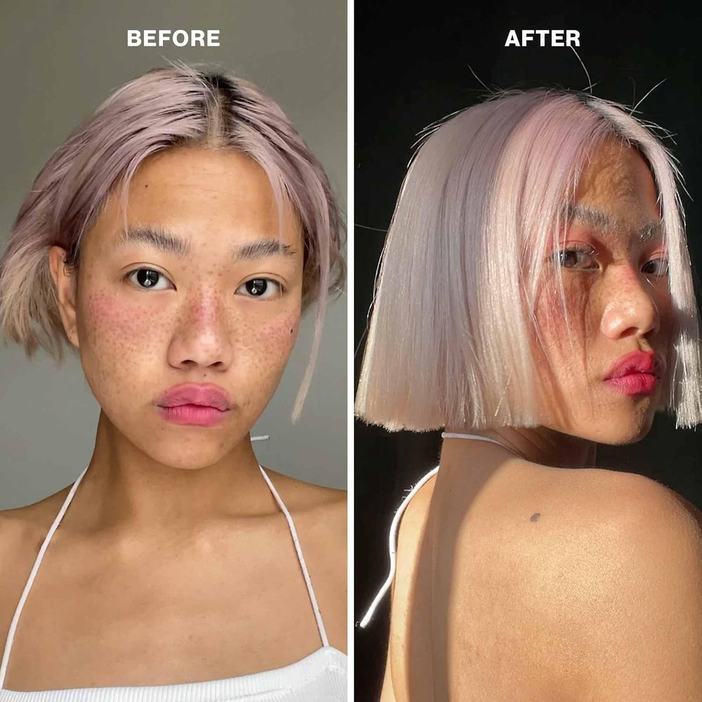Pureology acondicionador en manos que facilita desenredar y nutrir