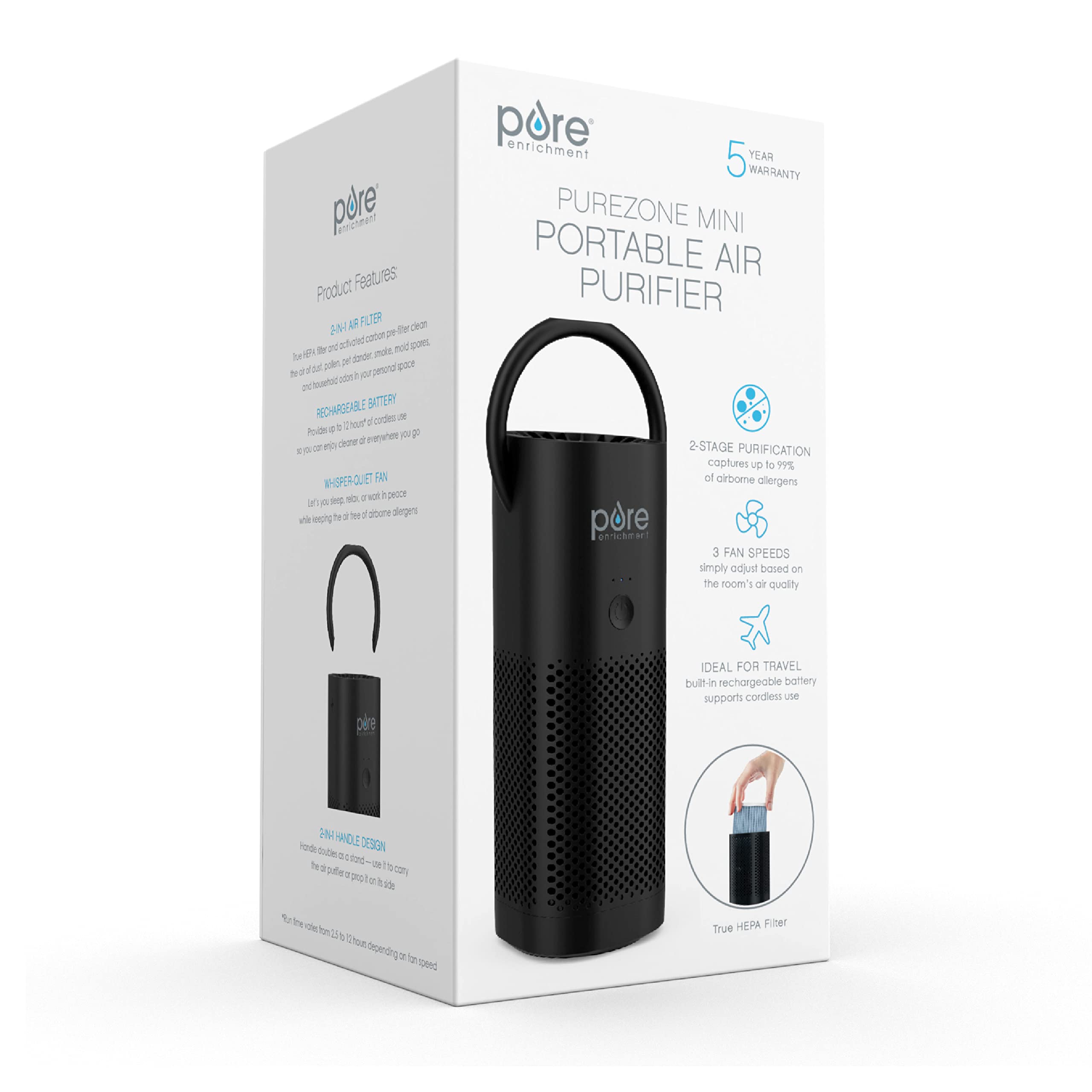 Pure Enrichment PureZone Mini en escritorio creando ambiente más fresco