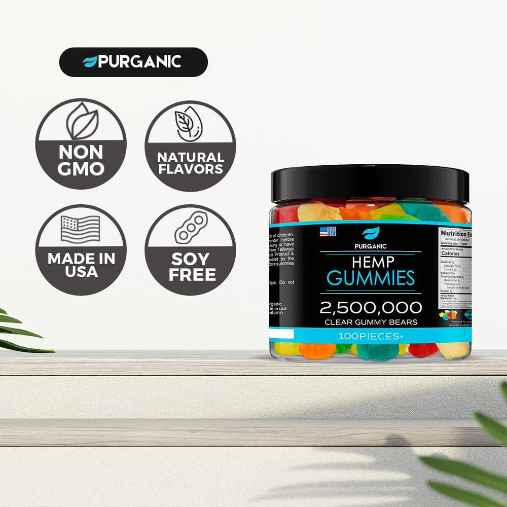 Purganic etiqueta con sello Made in USA y confianza de calidad