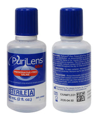 Purilens gota de solución demostrando pureza y fluidez cómoda