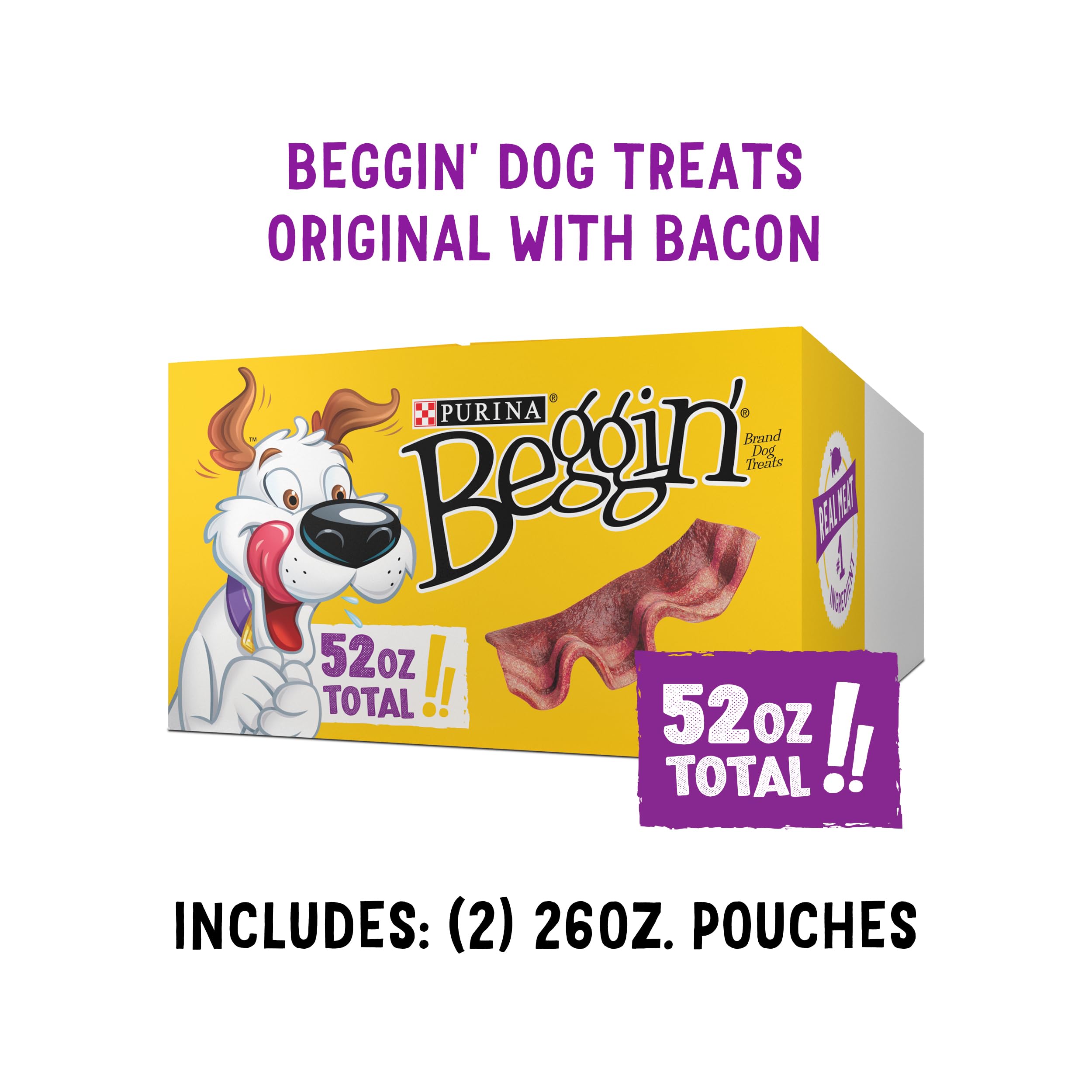Purina Beggin' golosinas en cocina listass para entrenamiento y snack