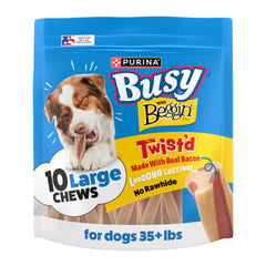 Purina Busy con Beggin frente del paquete mostrando 10 unidades y visibilidad del producto