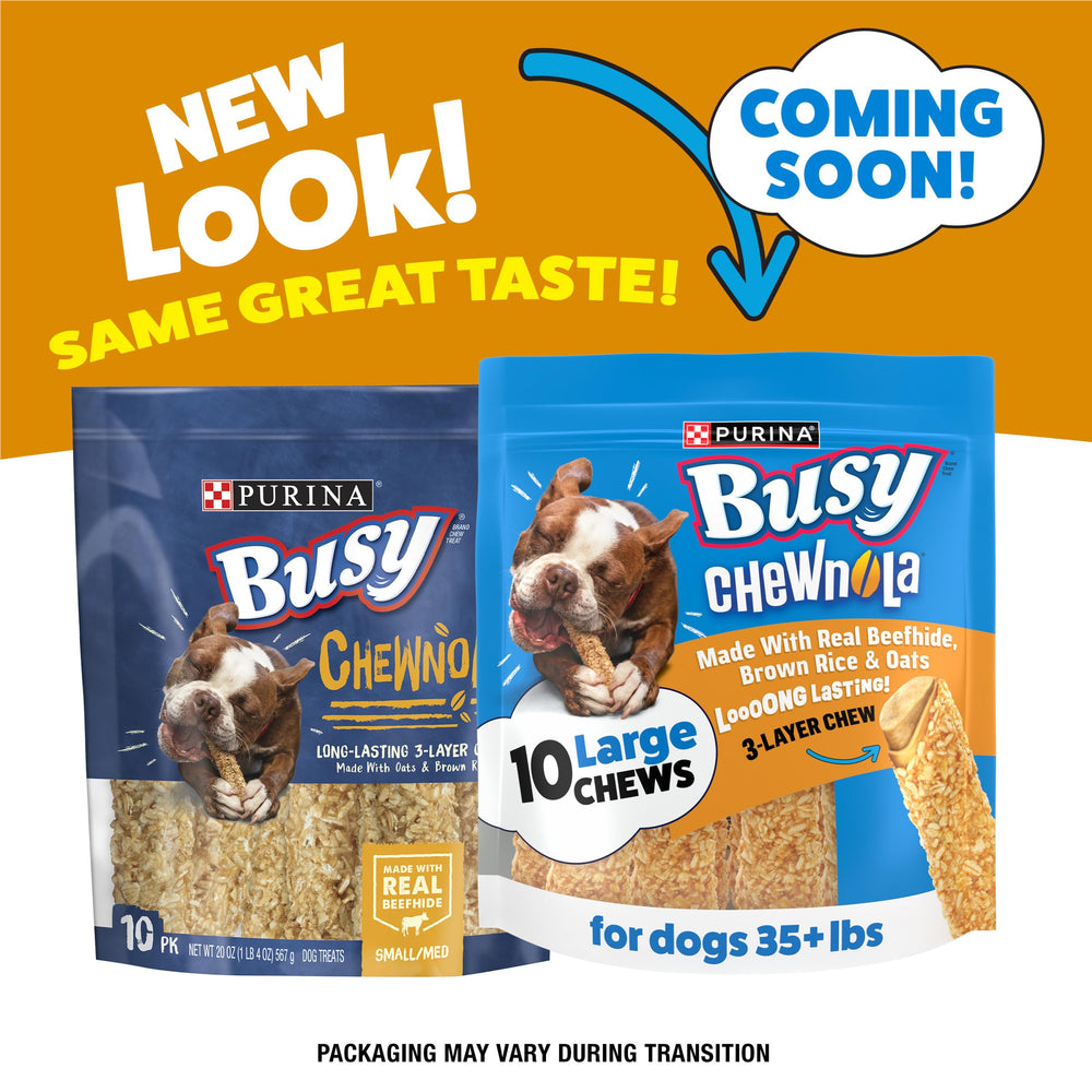 Purina Busy textura exterior con avena y arroz que ofrece crujido