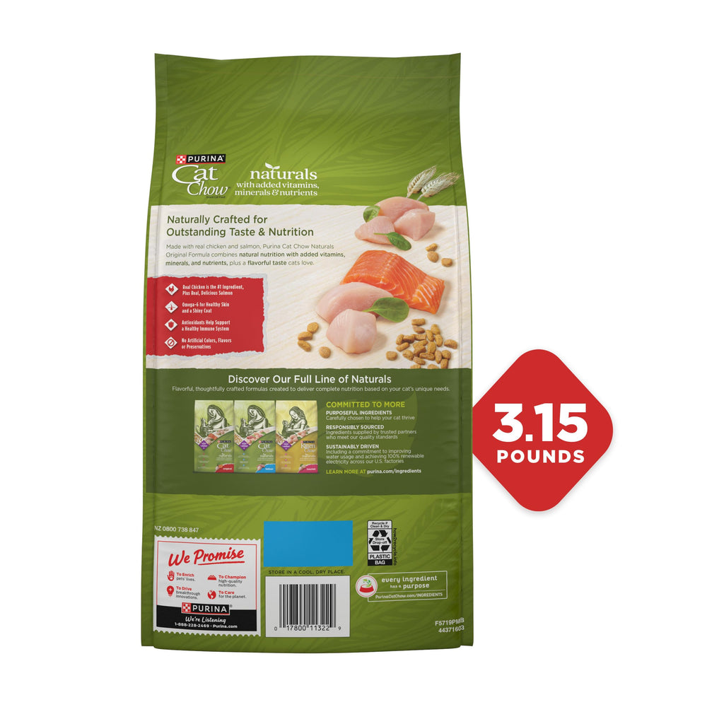 Purina Cat Chow pack de cuatro bolsas ilustrando ahorro y suministro continuo