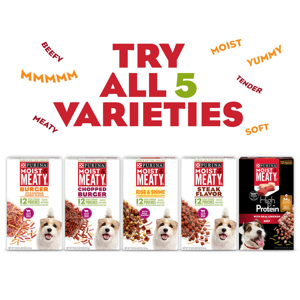 Purina Moist & Meaty presentación en mesa familiar lista para servir