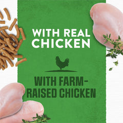 Purina Moist & Meaty pouch abierto con textura semihúmeda para fácil consumo