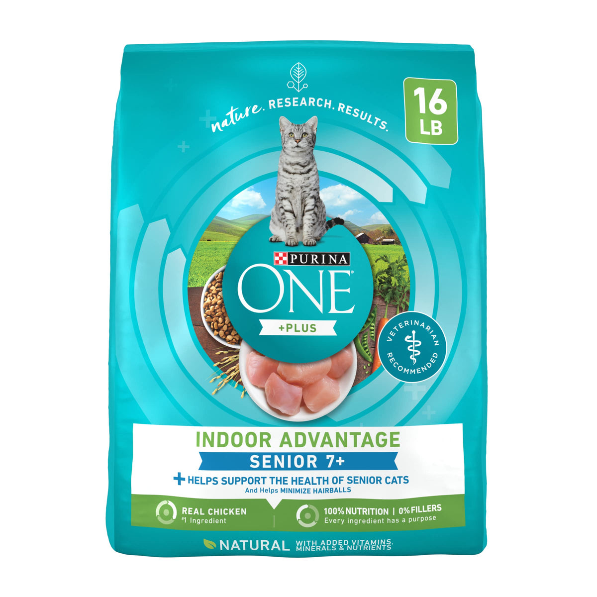 Purina ONE bolsa frente mostrando diseño y beneficios visibles