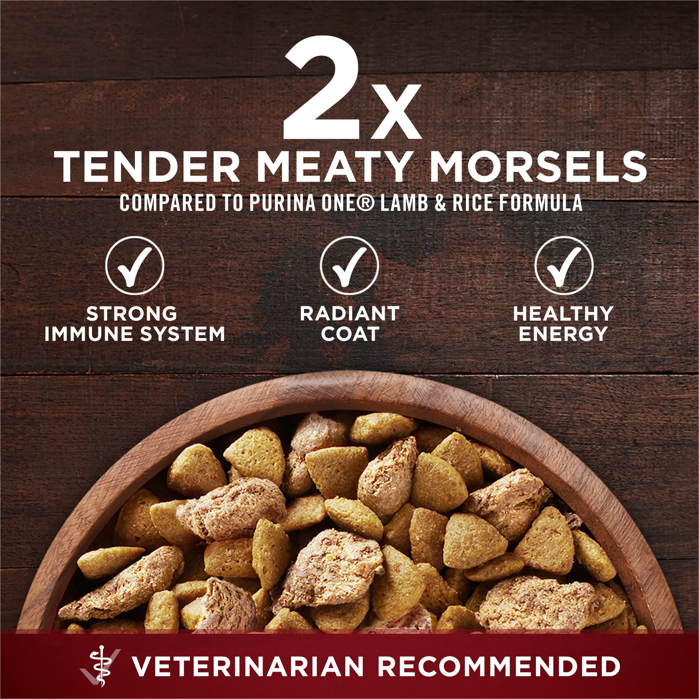 Purina ONE bolsa en cocina mostrando uso cotidiano y conveniencia para el dueño