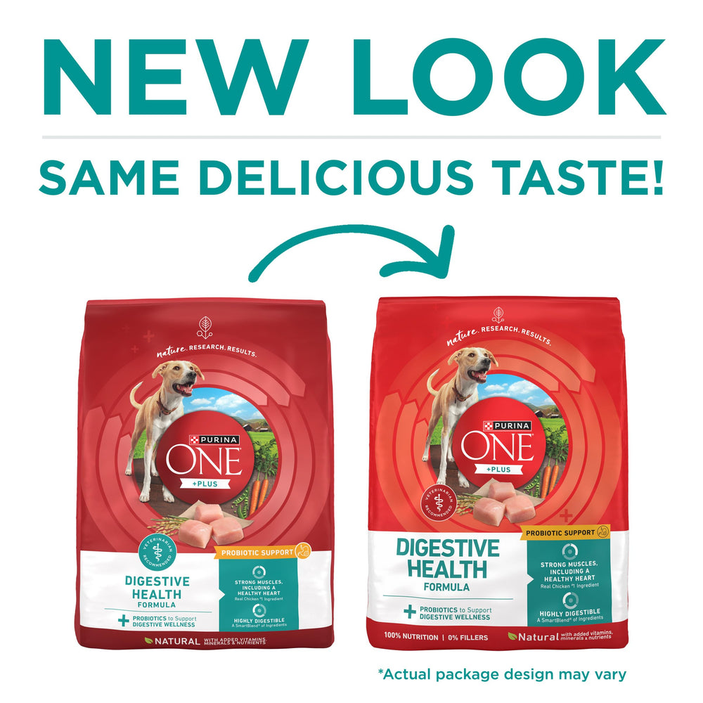 Close-up of Purina ONE kibble texture highlighting digestibility and protein