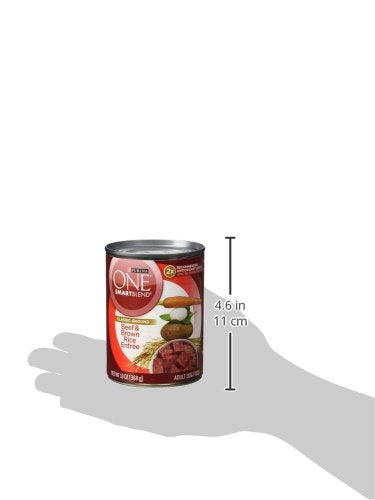 Purina ONE lata abierta con comida húmeda lista para servir