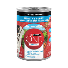 Purina ONE front can showing label and easy identification benefit