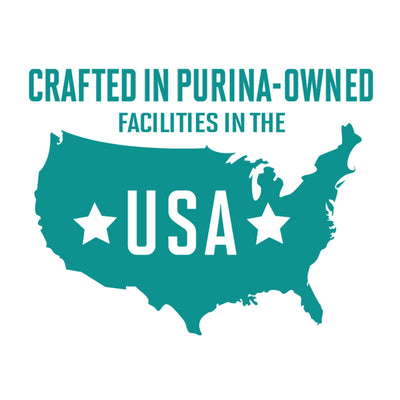Stack of Purina ONE cans for pantry storage and multi-meal planning