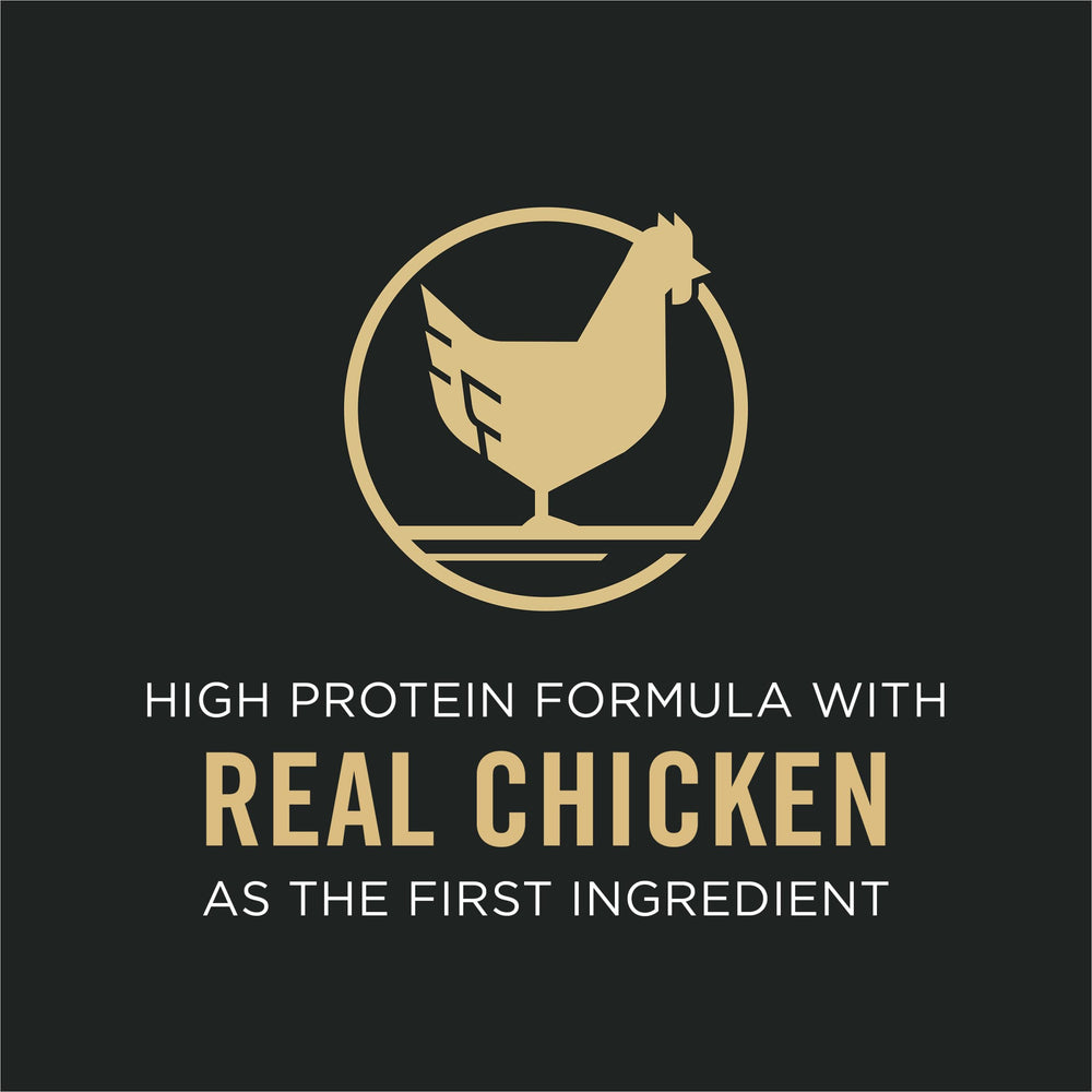 Purina Pro Plan etiqueta nutricional resaltando probióticos y glucosamina