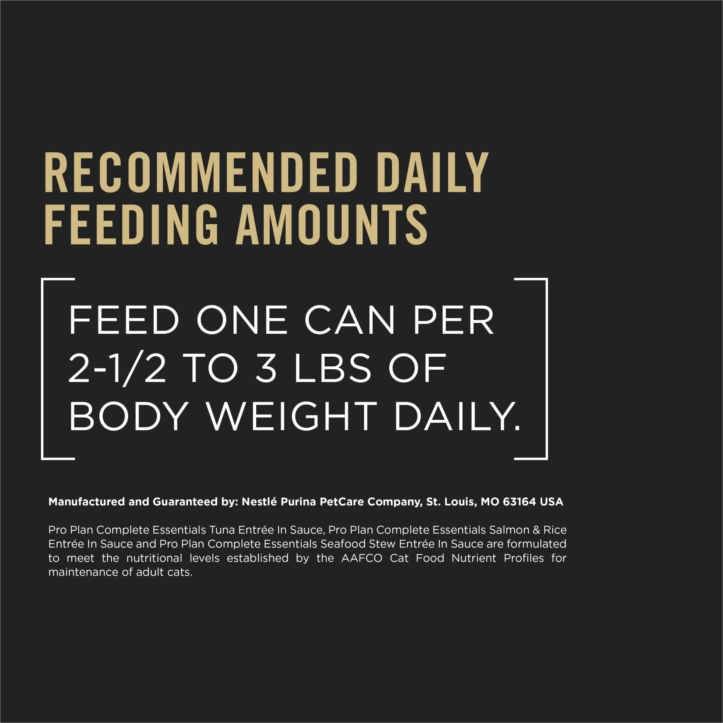 Purina Pro Plan 3-ounce can beside measuring tape showing compact portion size and convenience