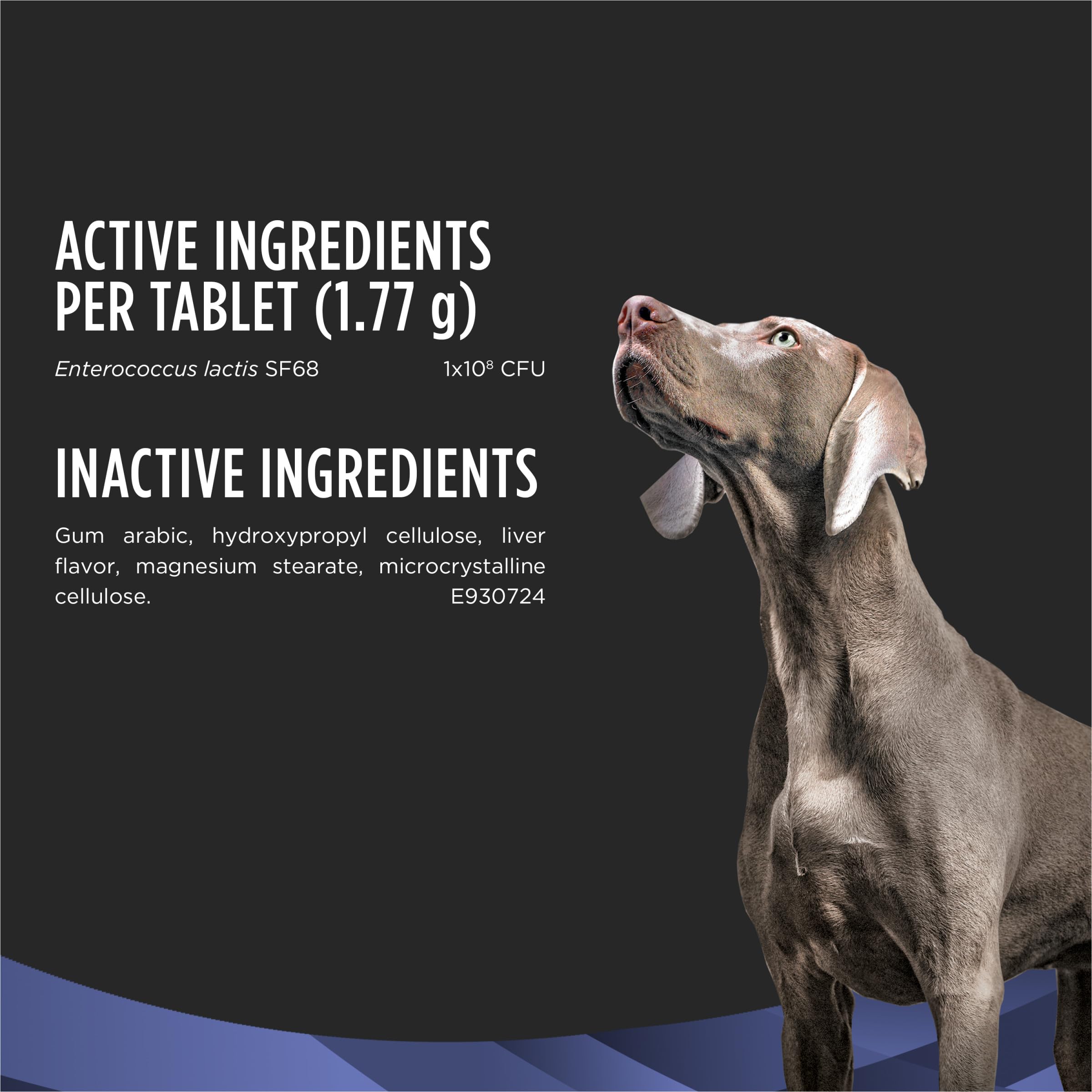 Purina Pro Plan comparación de tamaño de tableta que muestra administración sencilla