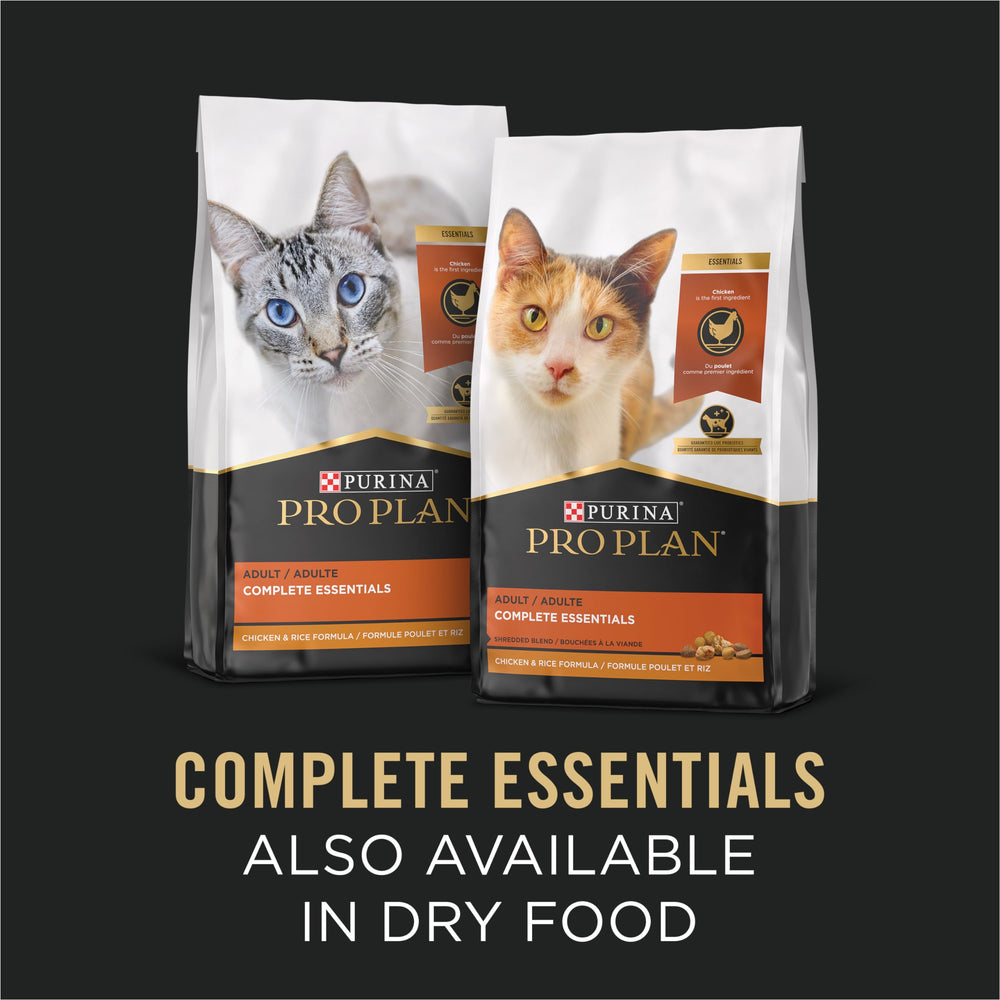 Purina Pro Plan comparación de tamaño de lata 85 g, control de porciones