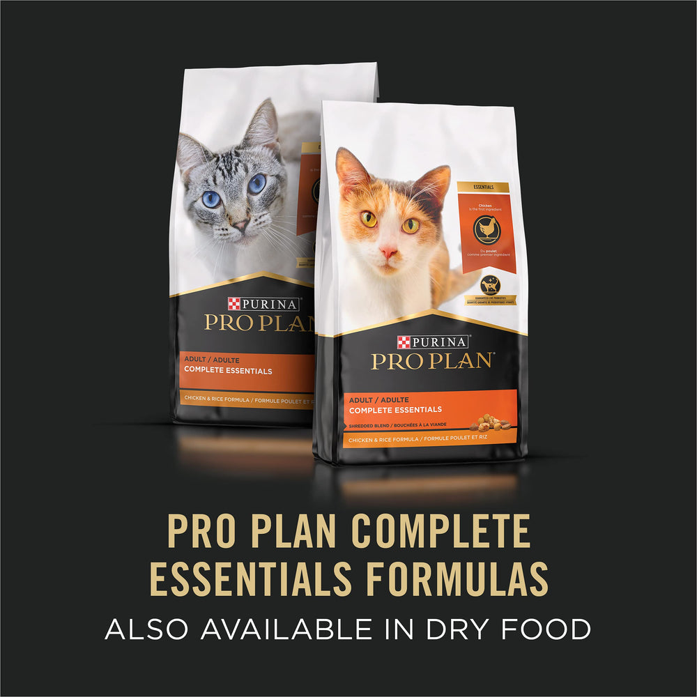 Purina Pro Plan lata junto a una regla para comparar tamaño y porción por lata