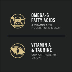 Purina Pro Plan etiqueta nutricional visible con información de ingredientes y análisis garantizado