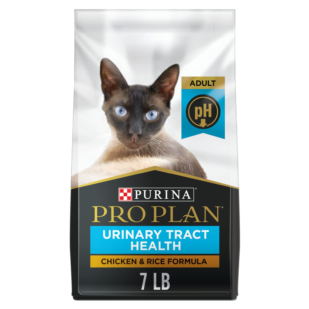 Purina Pro Plan frente del empaque mostrando fórmula para tracto urinario y beneficio preventivo
