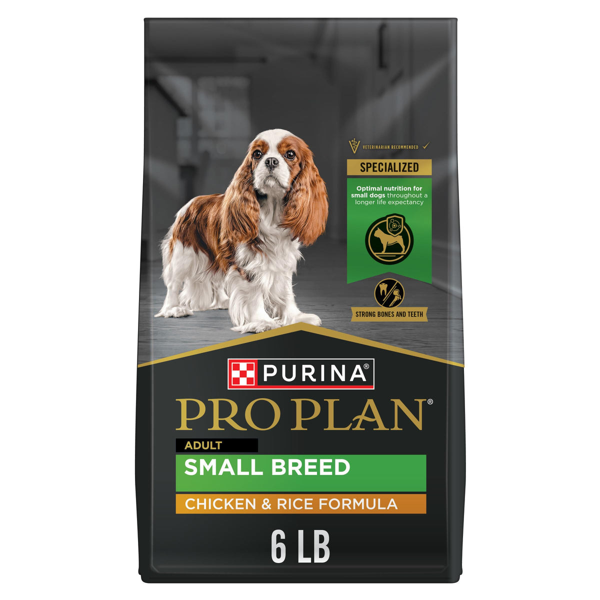 Purina Pro Plan frente del empaque mostrando la marca y beneficio nutricional