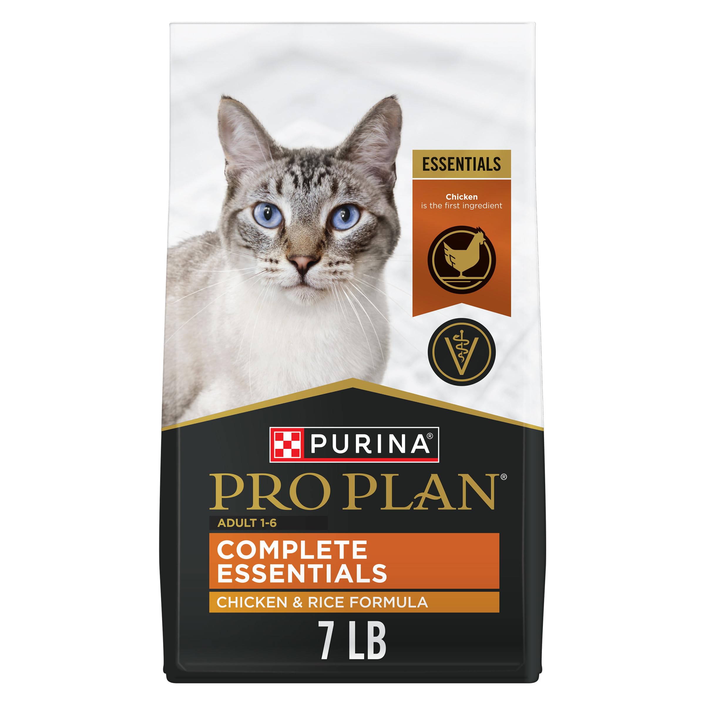 Purina Pro Plan frente del paquete que muestra la marca y alta proteína