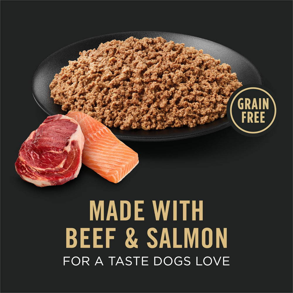 Purina Pro Plan lata abierta con paté listo, conveniencia en alimentación