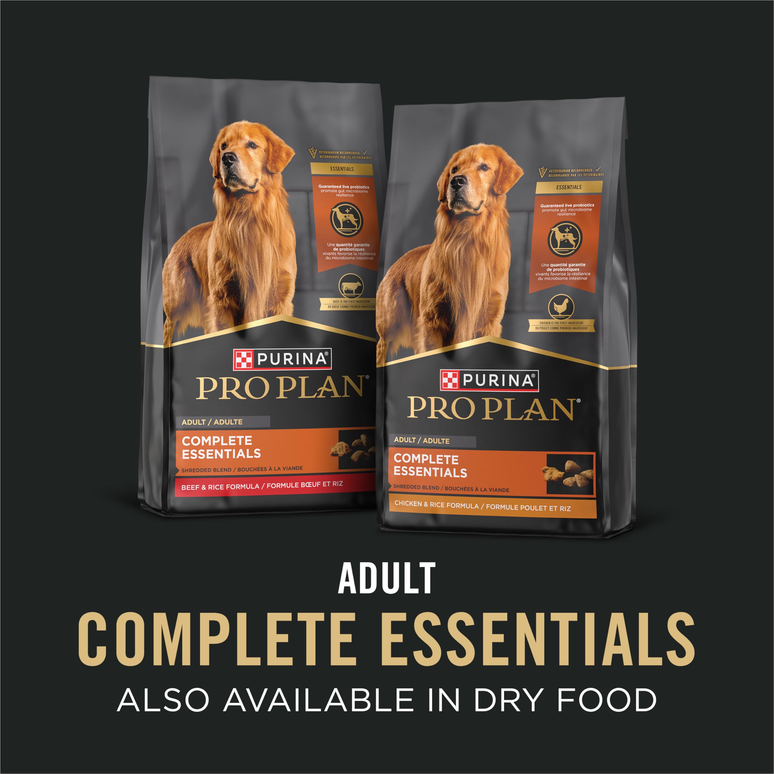 Purina Pro Plan 13 oz can next to common object showing portion size clarity