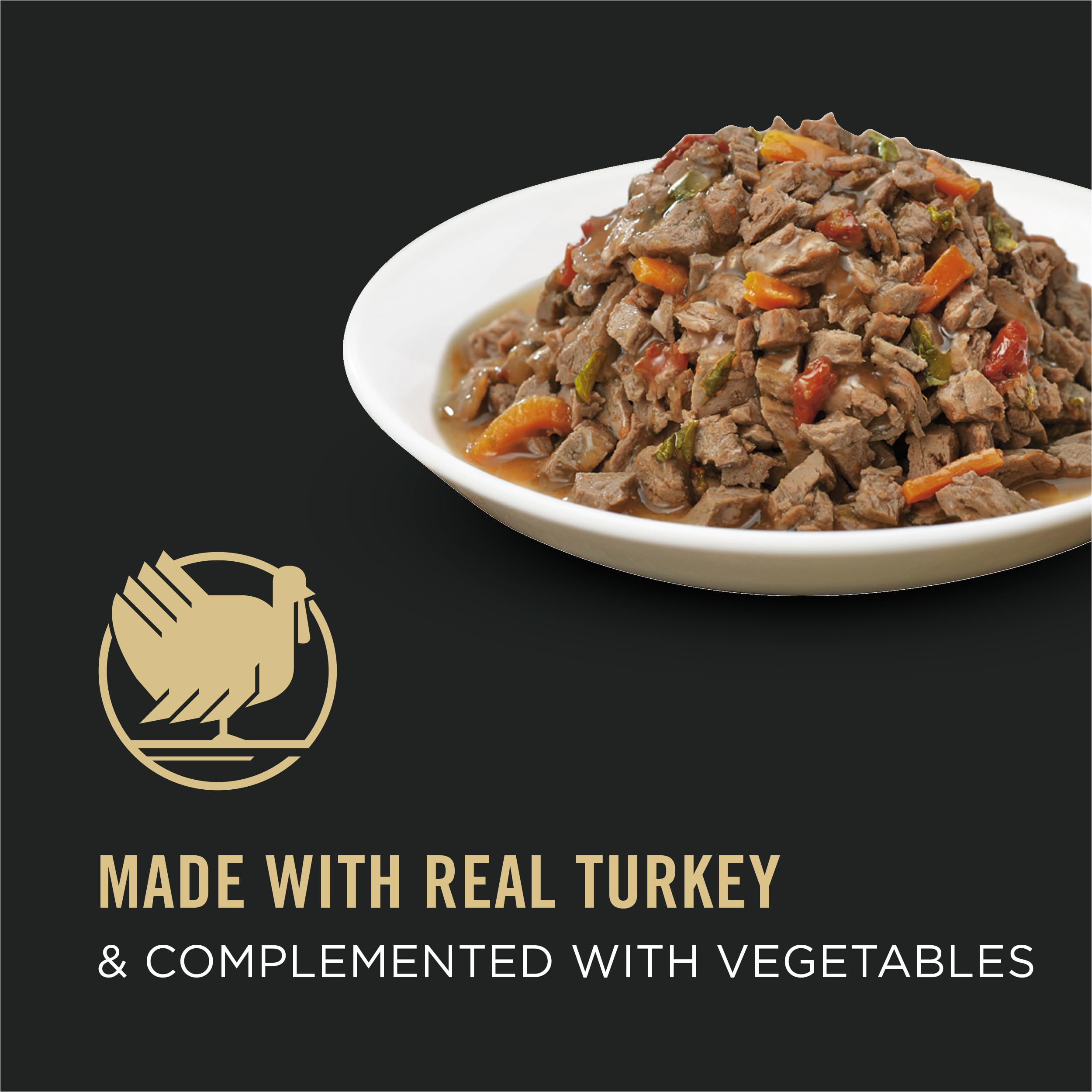 Purina Pro Plan textura en primer plano de trozos en salsa, atractiva para gatos exigentes