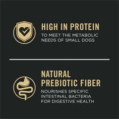 Purina Pro Plan croqueta en mano para apreciar tamaño y fácil masticación