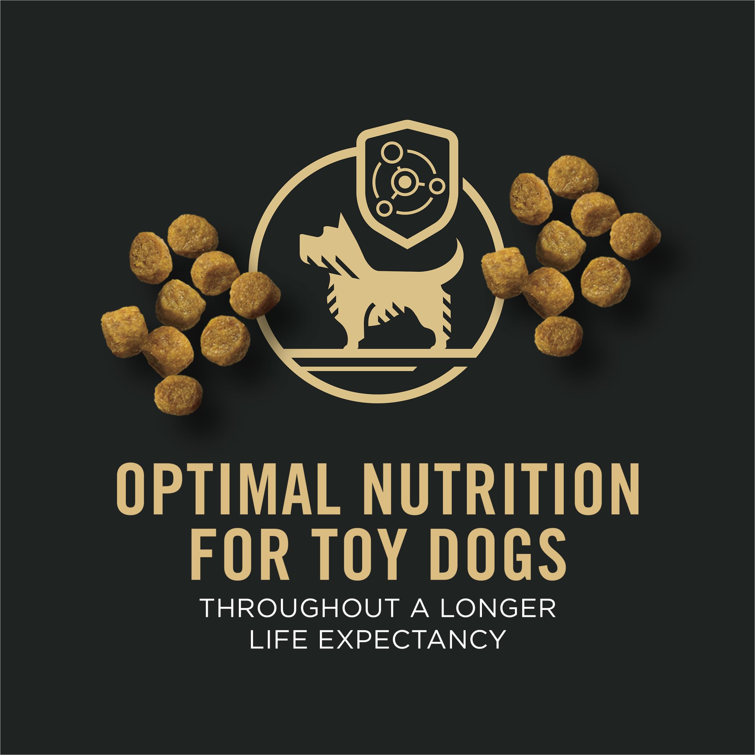 Purina Pro Plan textura de croquetas en mano demostrando facilidad de toma