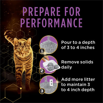 Purina Tidy Cats pala retirando terrón, limpieza más eficiente y rápida