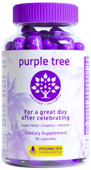 purple tree envase frontal mostrando diseño y cantidad, confianza de marca