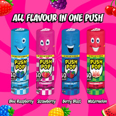 Push Pop primer plano de la superficie de la paleta mostrando textura atractiva