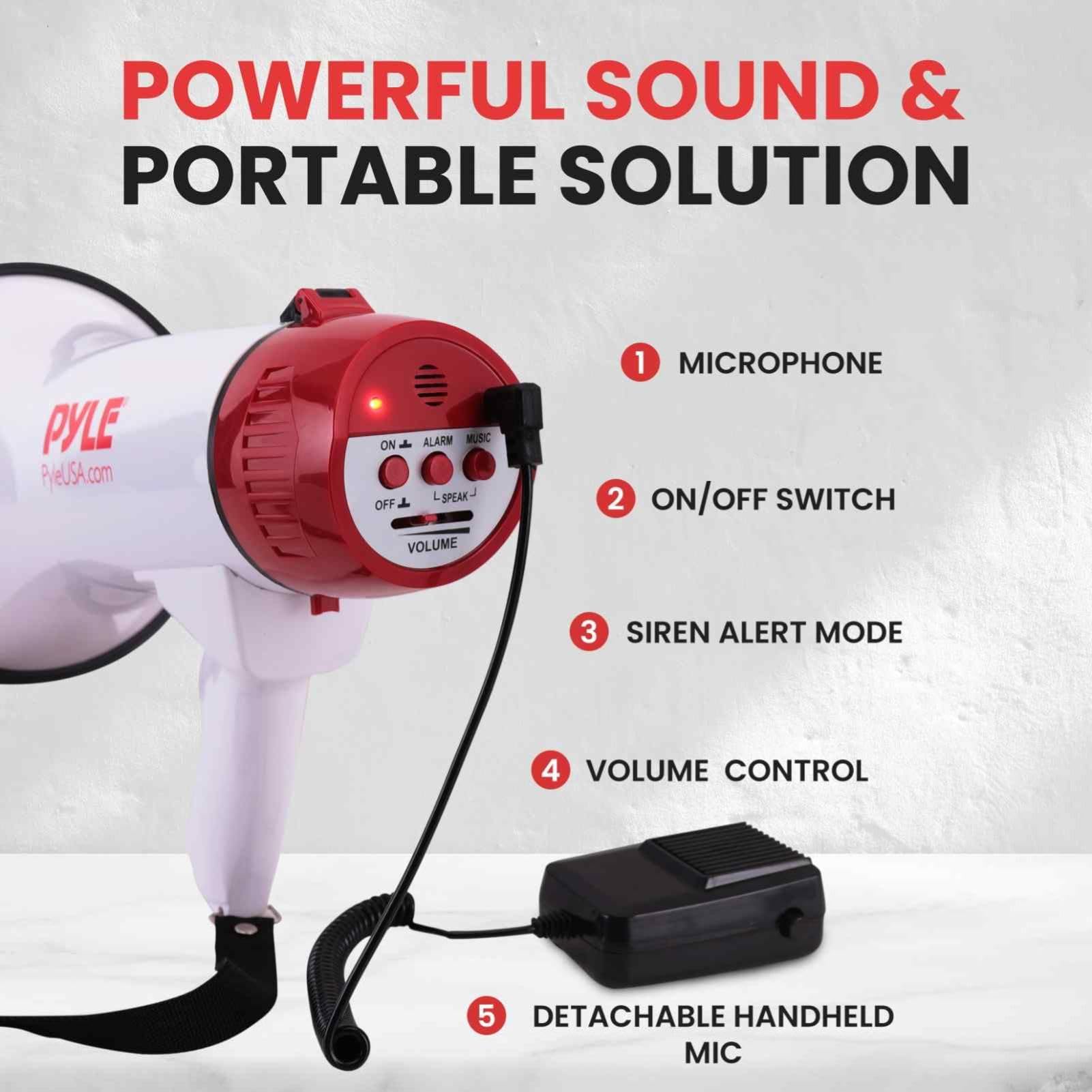 Pyle panel de controles con volumen y sirena para avisos inmediatos