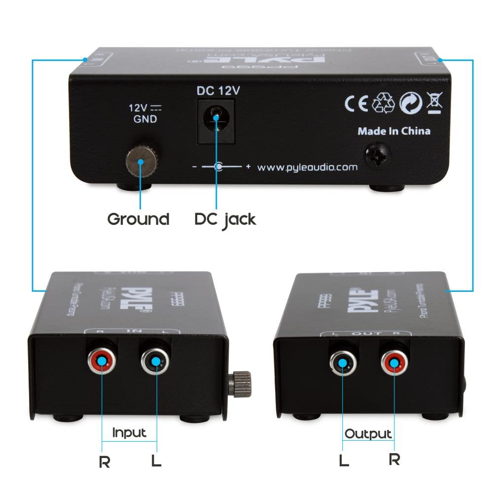 Pyle PP999 primer plano de conectores RCA con beneficio de transmisión de señal limpia