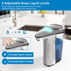 PZOTRUF depósito transparente de 500 ml que facilita ver el nivel de jabón