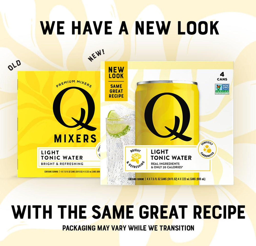 Q MIXERS can open pouring tonic, illustrates fresh carbonation and convenience