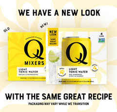 Q MIXERS can open pouring tonic, illustrates fresh carbonation and convenience