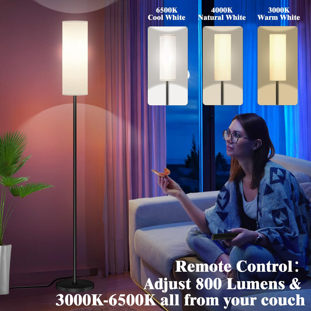 Qaubauyt lámpara junto a cama para lectura con luz blanca ajustable y cómoda