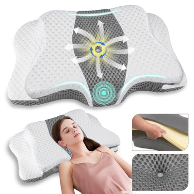QIUBABYO almohada sobre cama en habitación moderna, ambiente confortable