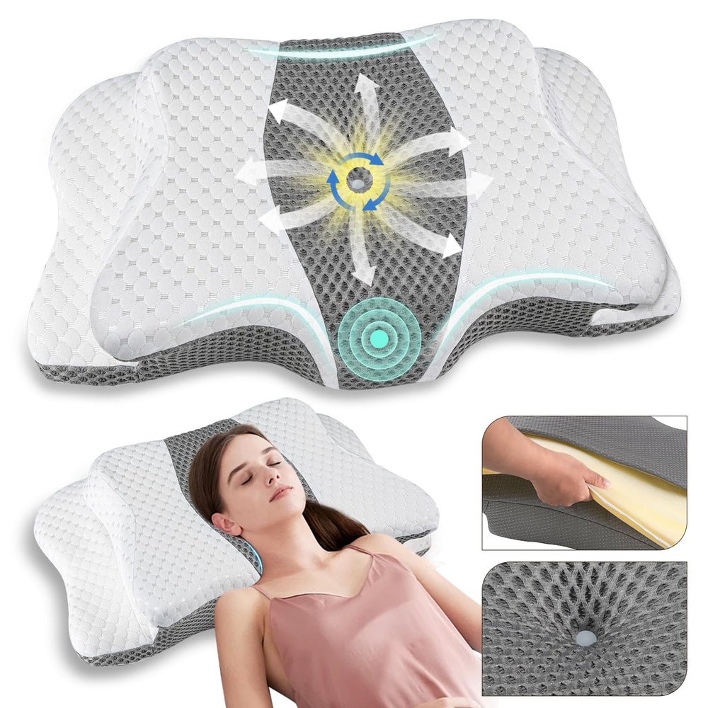 QIUBABYO almohada sobre cama en habitación moderna, ambiente confortable